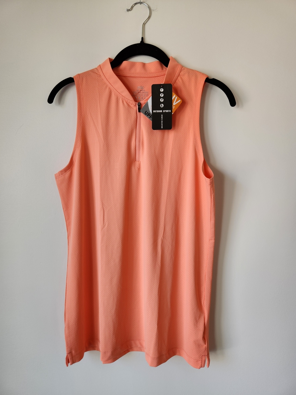 CQC Sports - NWT Sleeveless Coral Golf Shirt - M